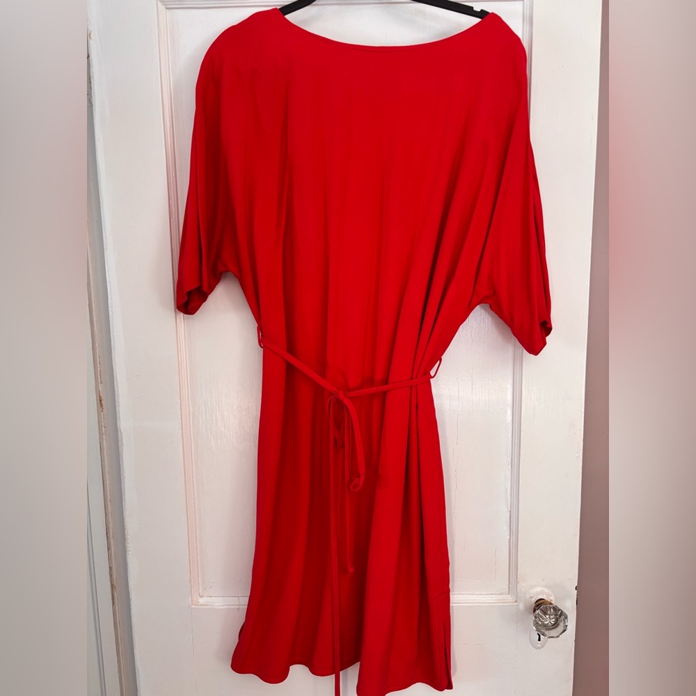 Boden Red and Pink Dress